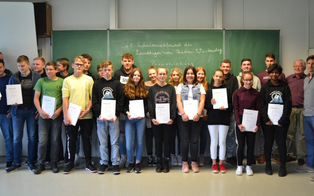 KKS-Schüler erfolgreich beim Schülerwettbewerb des Landtages