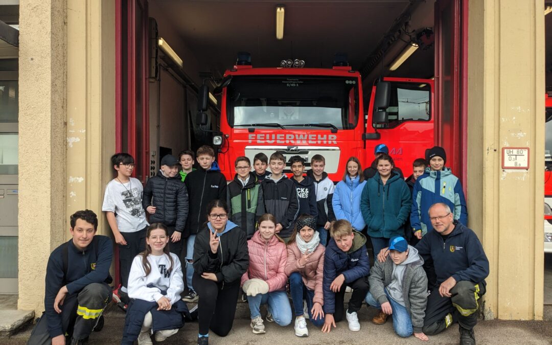 Klasse R6b zu Besuch bei der FFW Wasseralfingen/Hofen