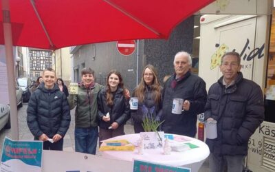 Schülerinnen und Schüler der KKS sammeln für die Aalener Tafel