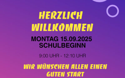 Schulbeginn 2025