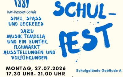 Einladung zum Schulfest am 27. Juli 2026